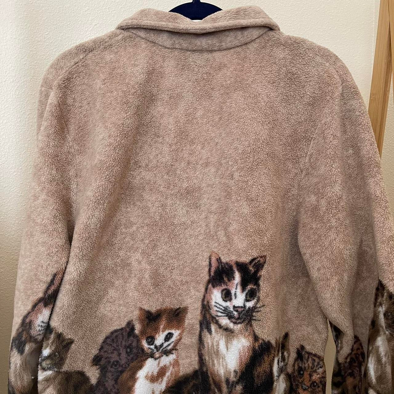 unique vintage whimsy 90s y2k graphic cardigan sweater