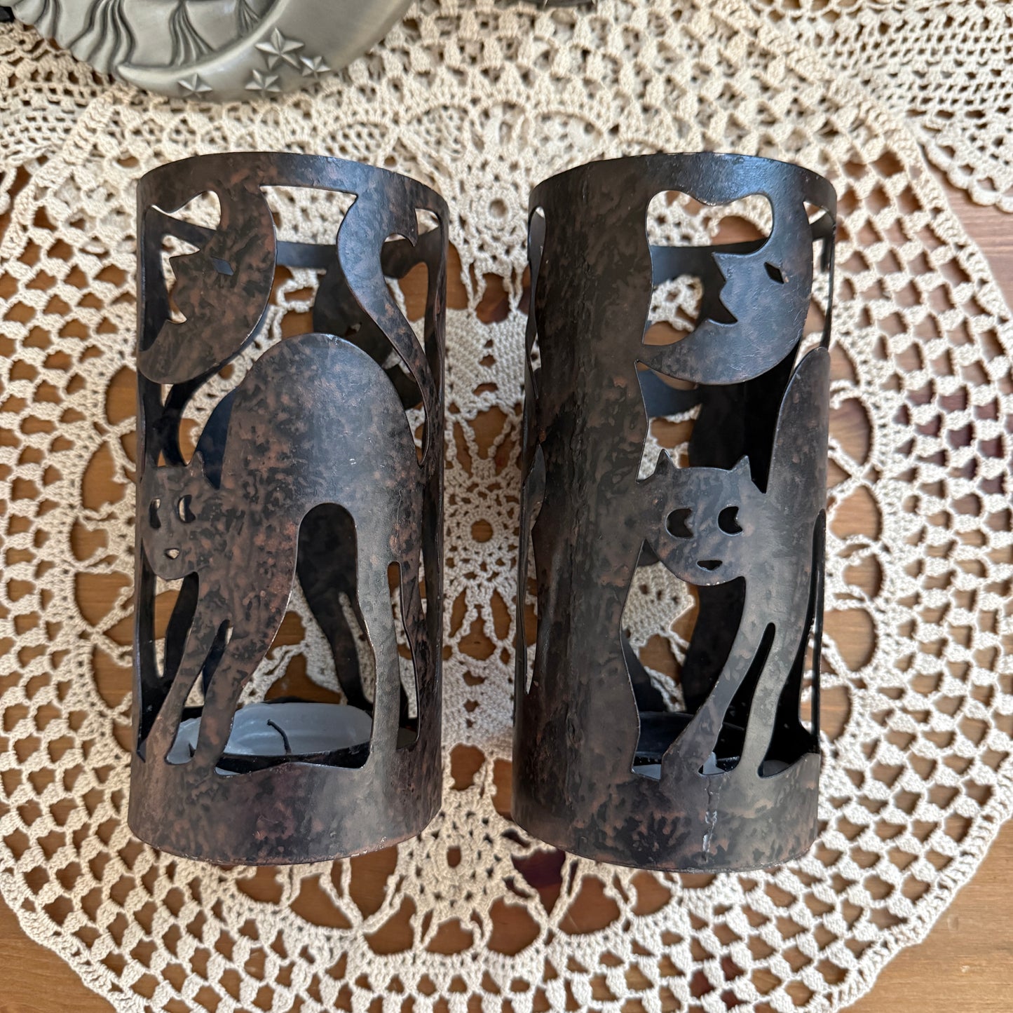 unique vintage whimsical celestial candle holder