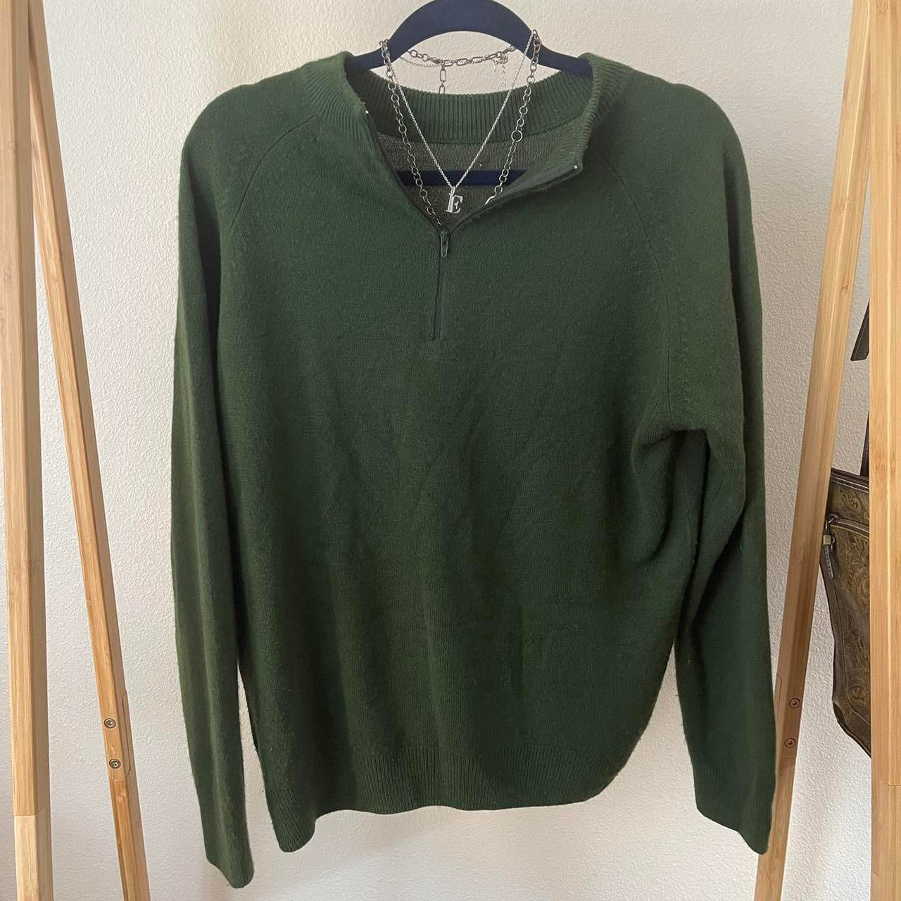vintage whimsy 90s quarter zip pullover sweater