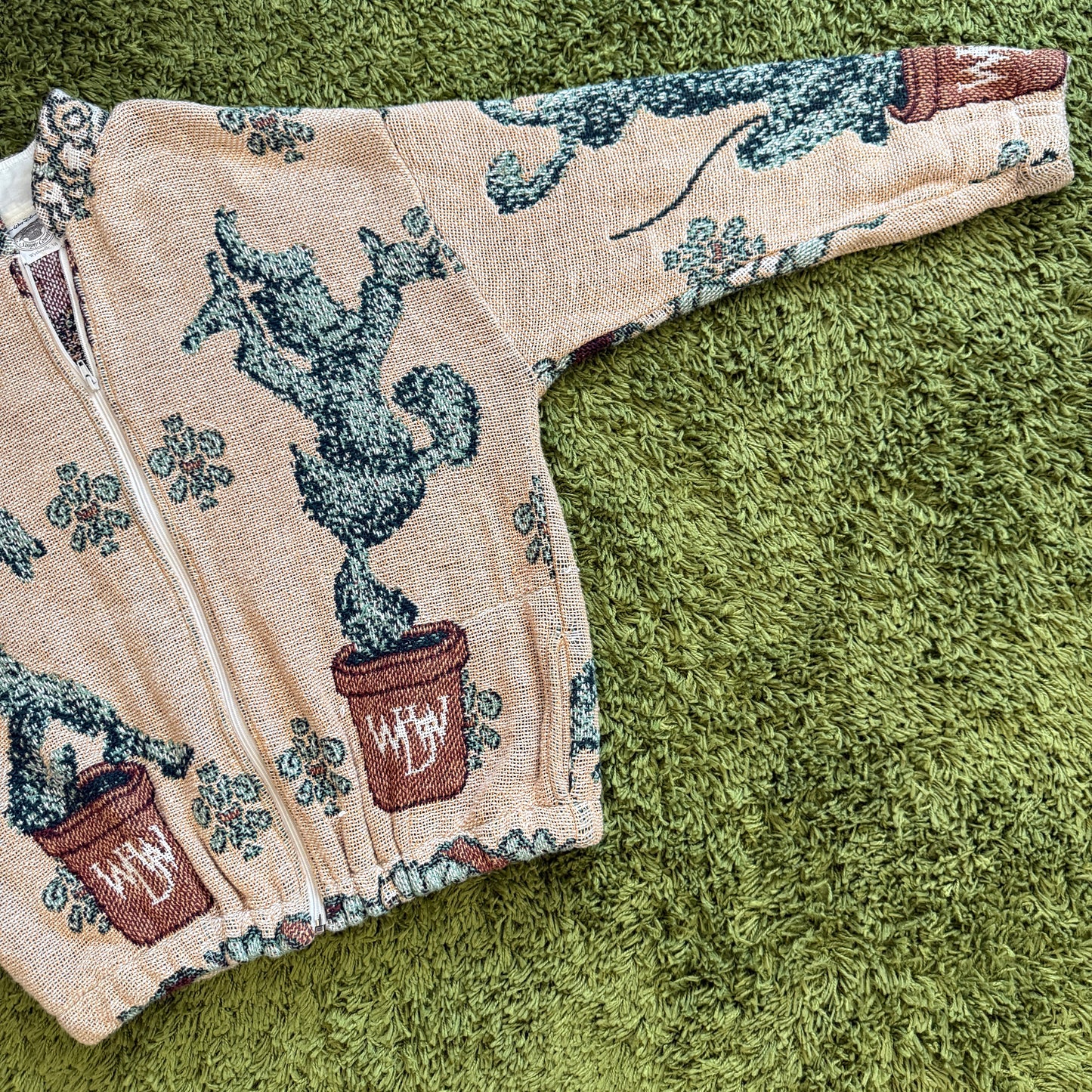 unique vintage whimsy 90s y2k DISNEY knit cardigan sweater