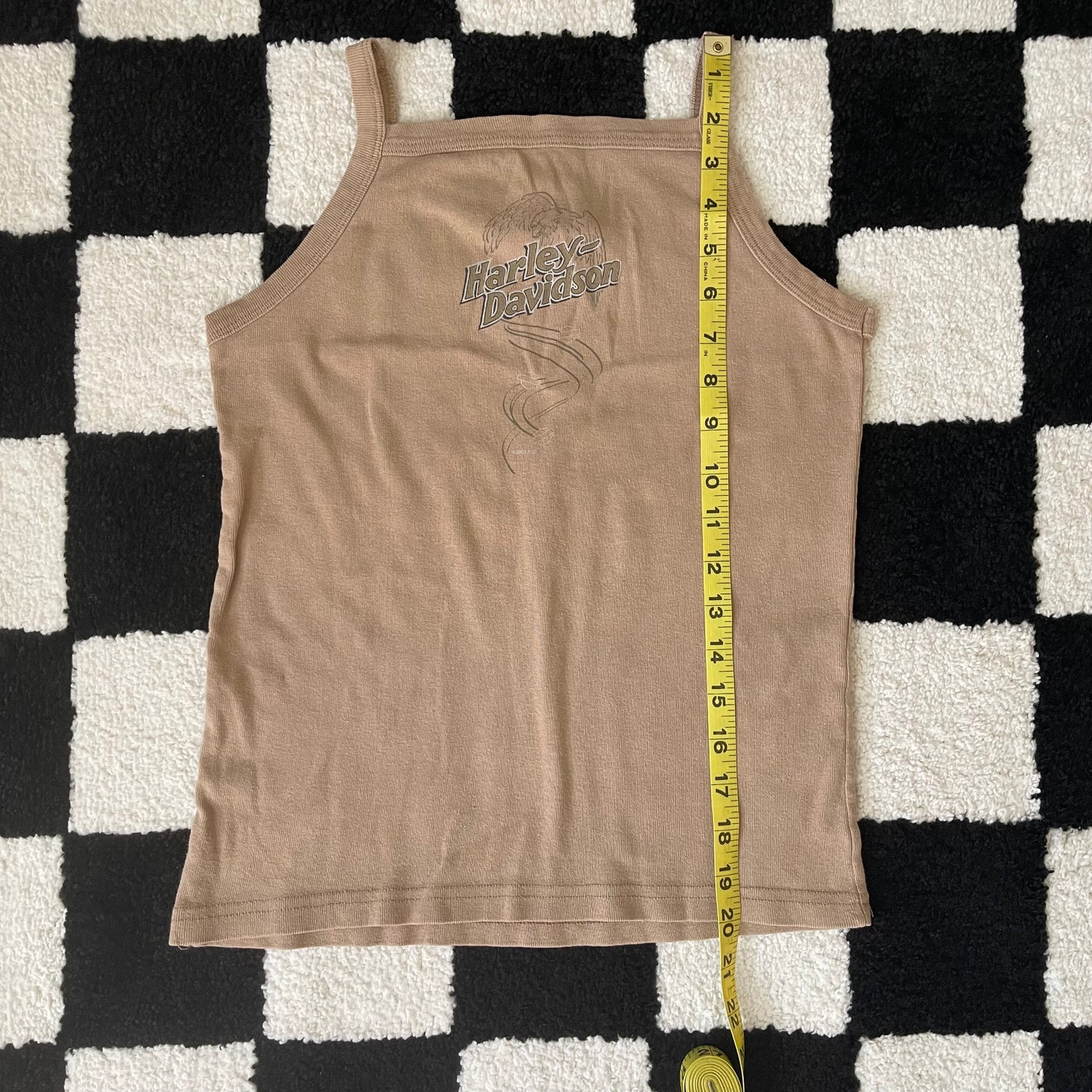 vintage whimsy 90s y2k HARLEY DAVIDSON graphic tank top