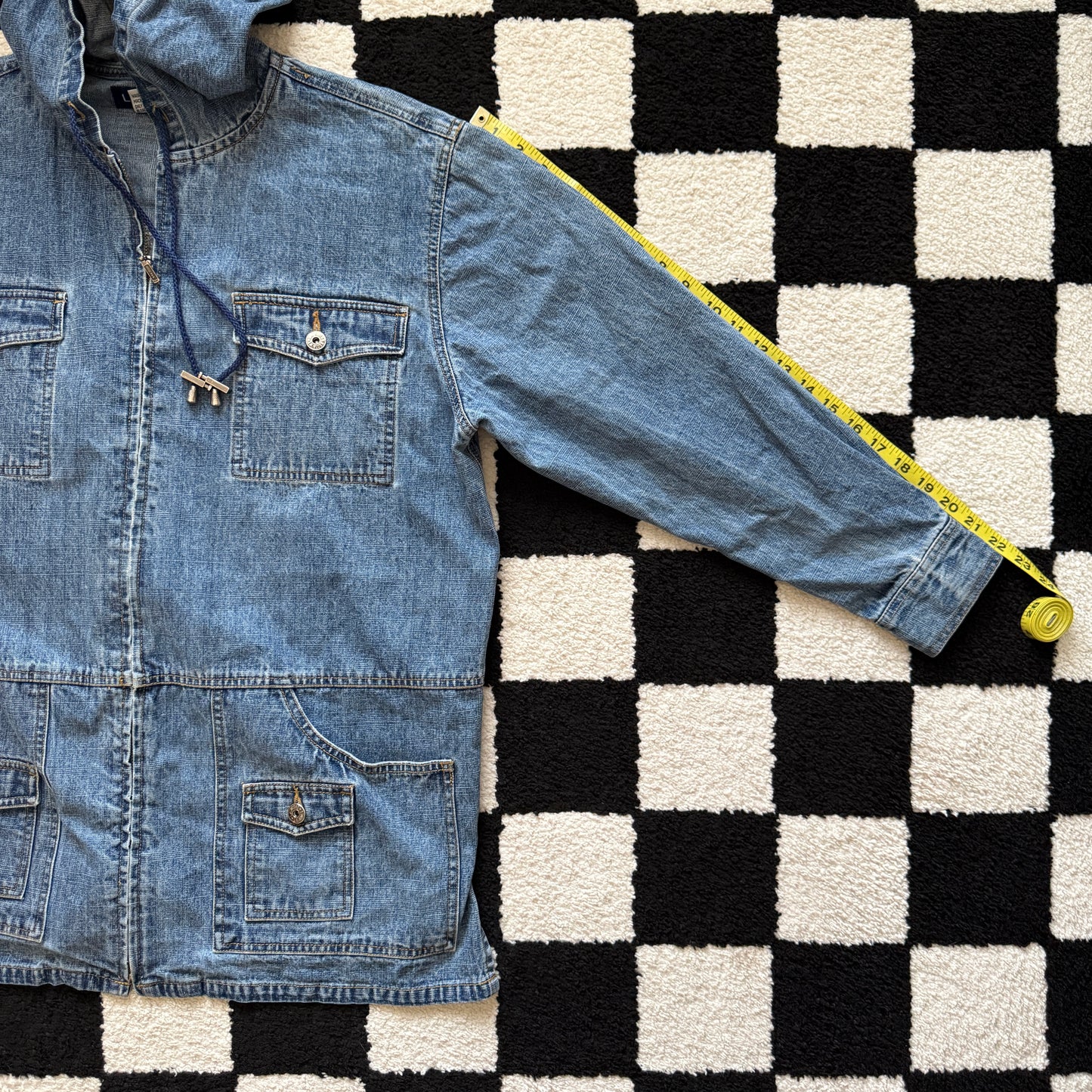 unique vintage whimsy 90s y2k L.A. BLUES denim jacket