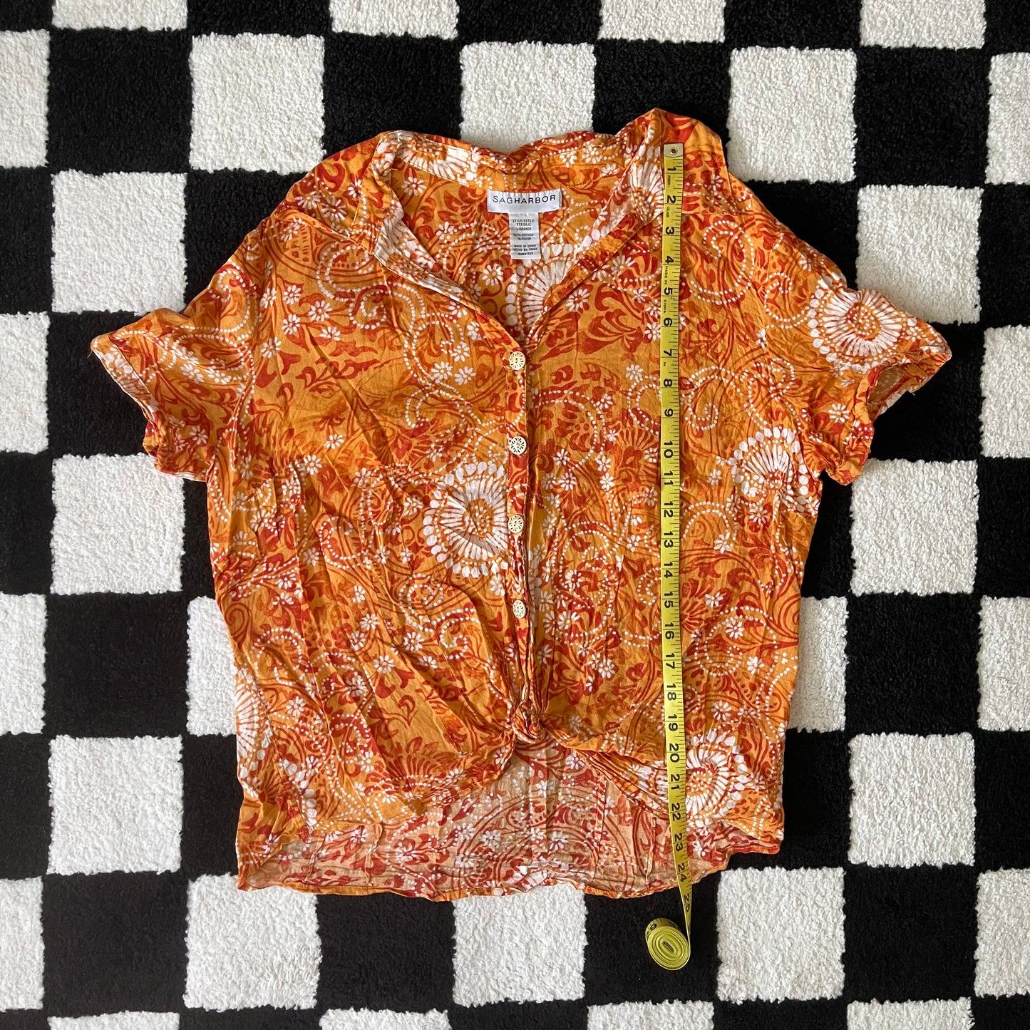 unique vintage whimsy 90s y2k button up top