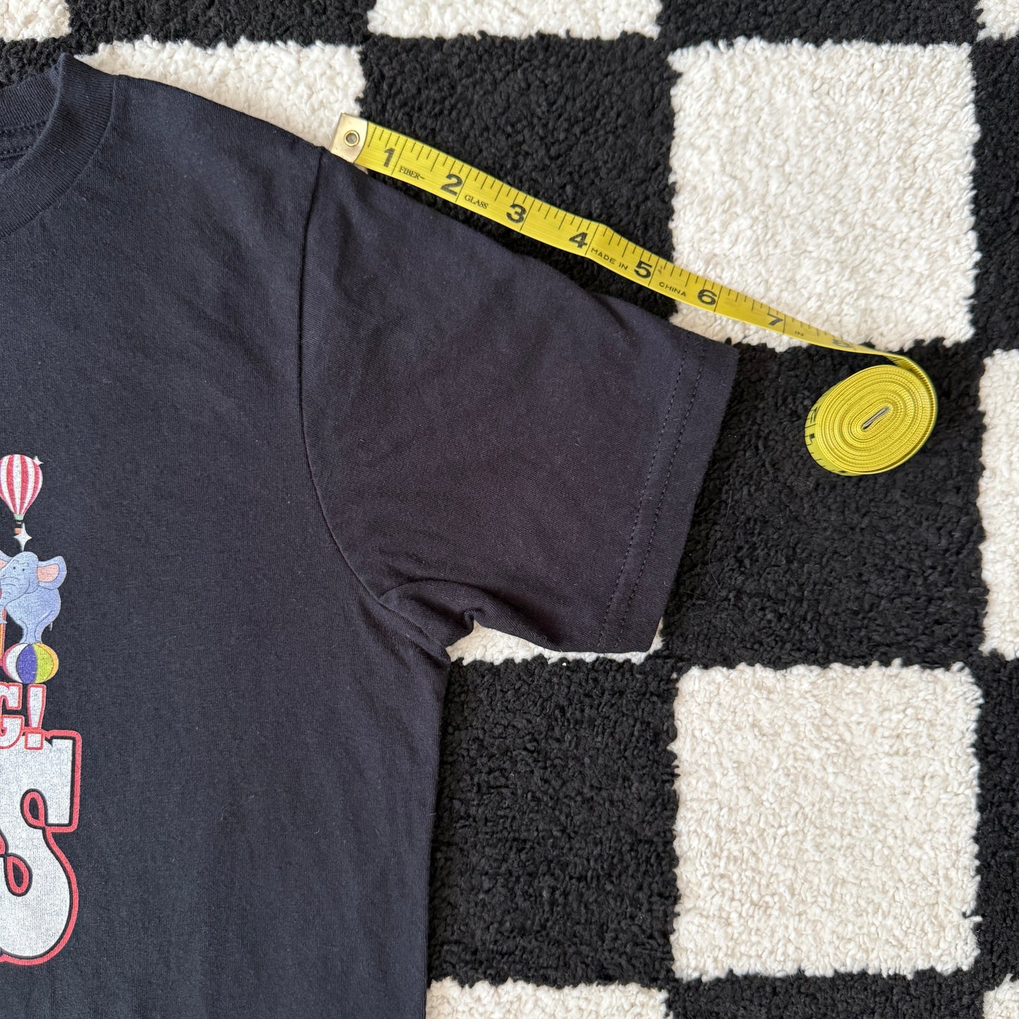 whimsy y2k circus graphic baby tee