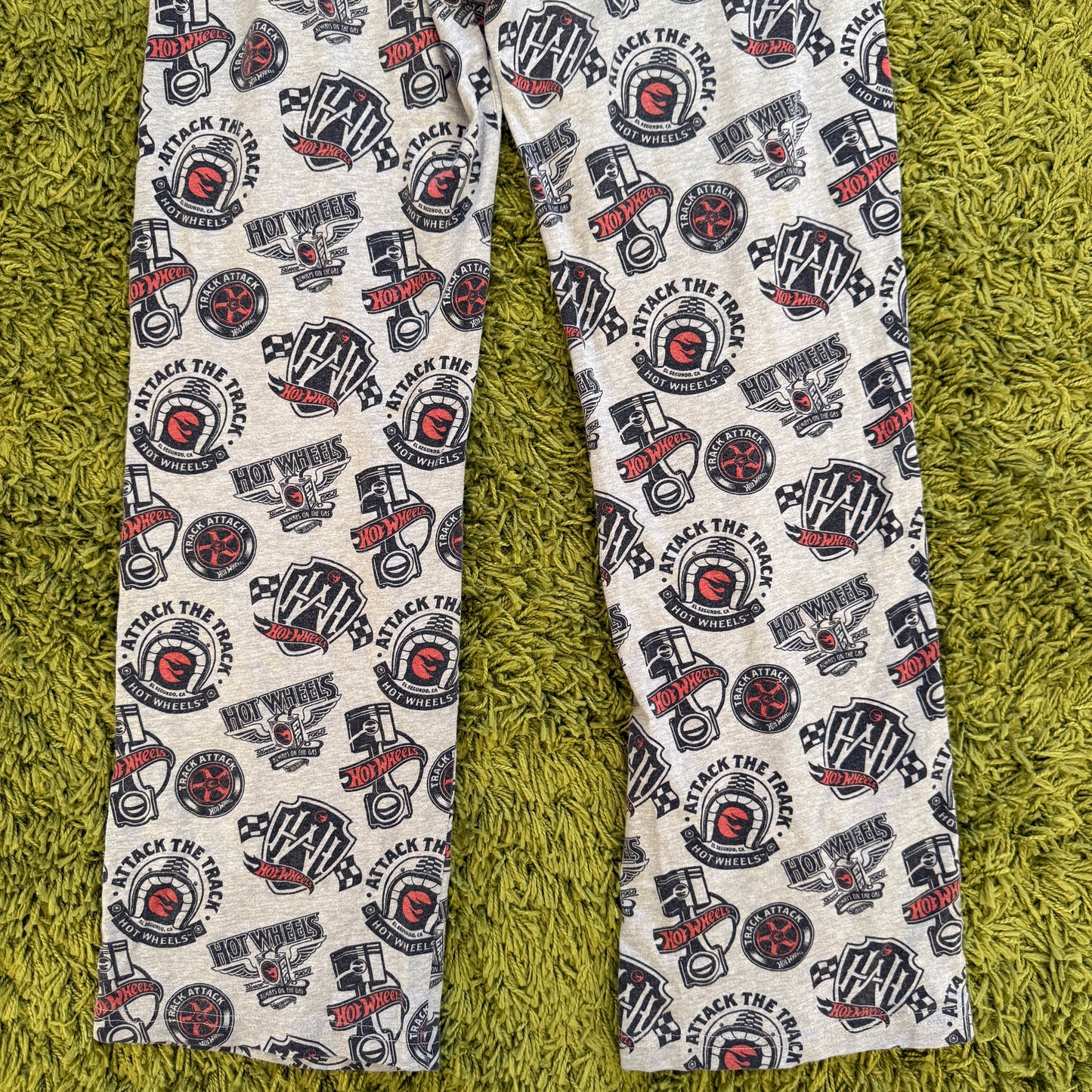 unique vintage whimsical 90s y2k HOT WHEELS lounge pants