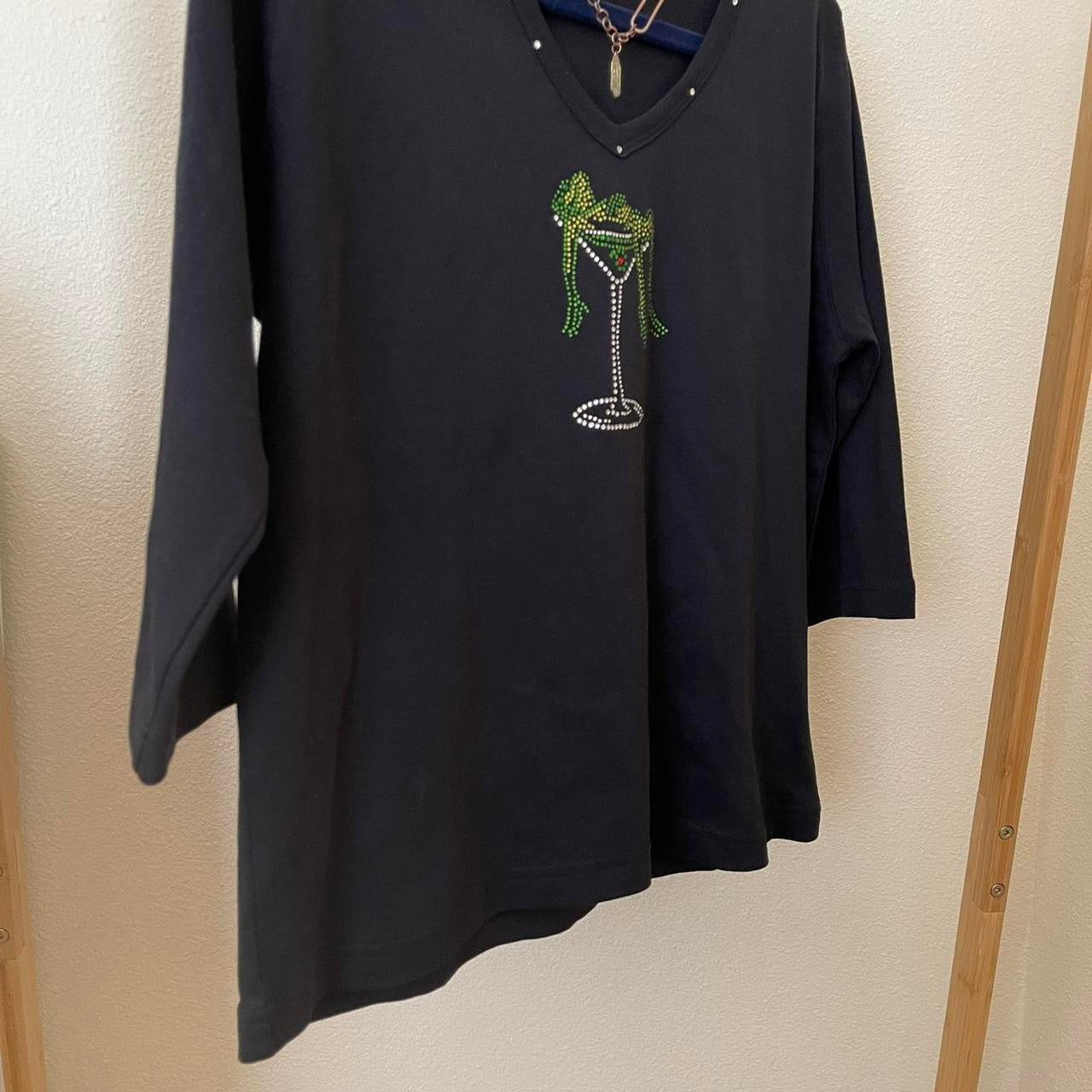 unique vintage whimsy 90s y2k GET LUCKY U.S.A. sleeved top
