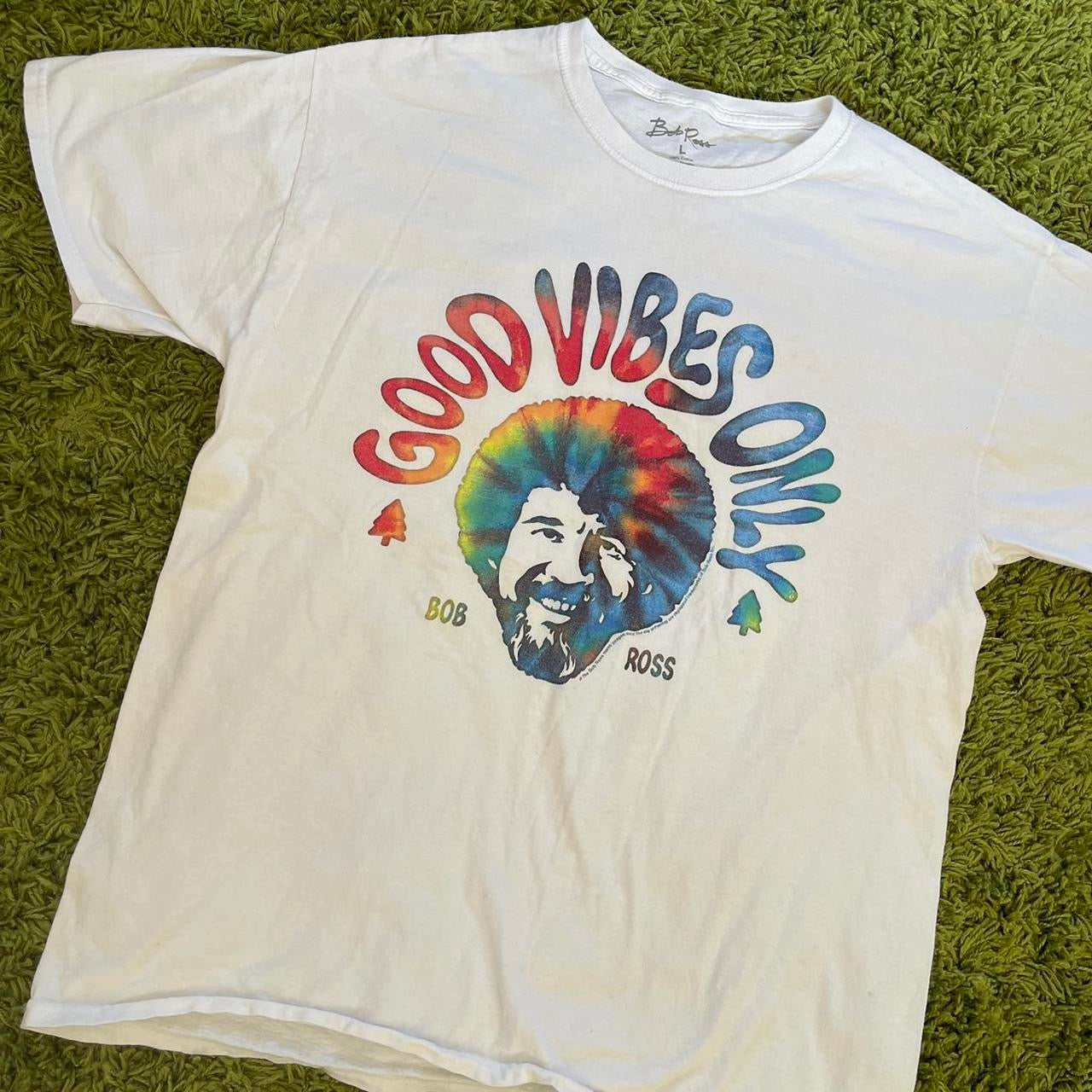 vintage whimsy 90s y2k BOB ROSS graphic t shirt