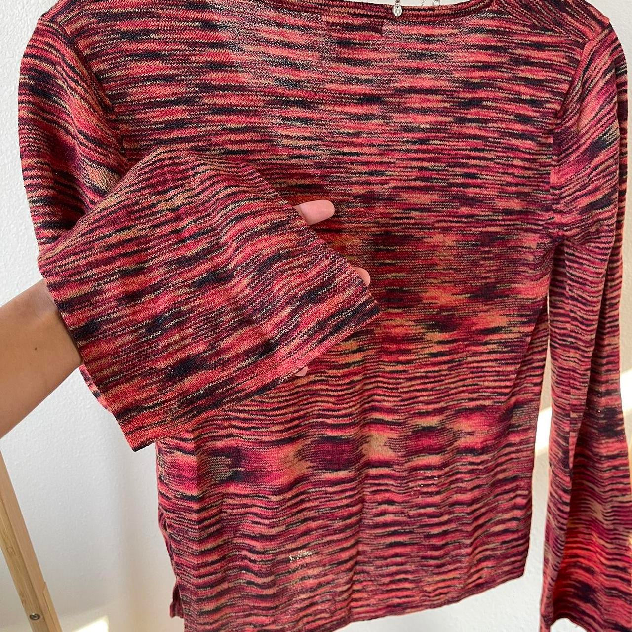 unique vintage whimsy 90s y2k CHARLOTTE RUES knit sleeved top