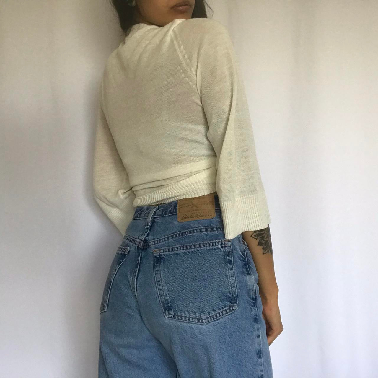 vintage whimsy 90s y2k knit cardigan top