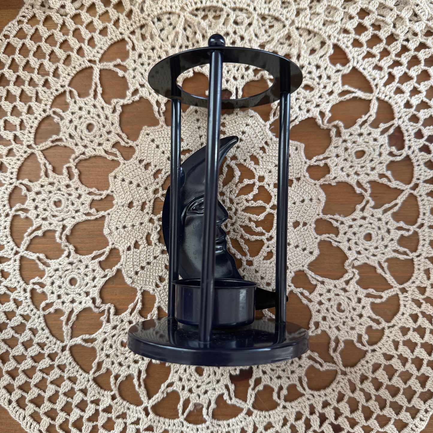 unique vintage whimsical celestial moon candle holder