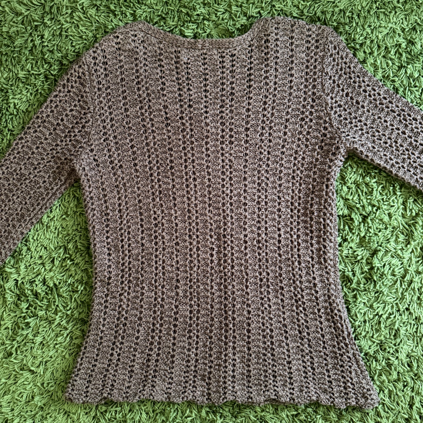 unique vintage whimsical 90s y2k knit sleeved cardigan top