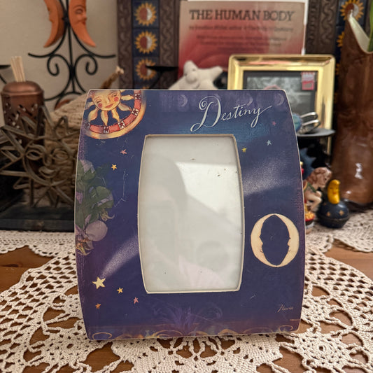 unique vintage whimsical celestial sun moon stars frame collectable decor