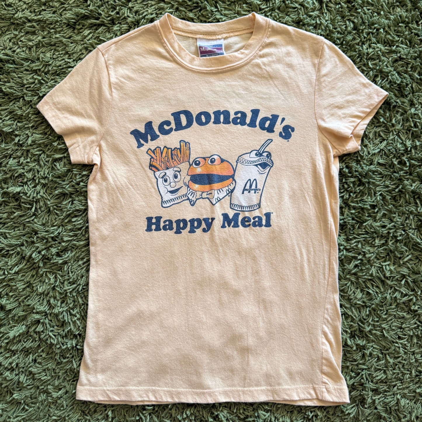 unique vintage whimsical 90s y2k MIGHTY FINE graphic baby tee
