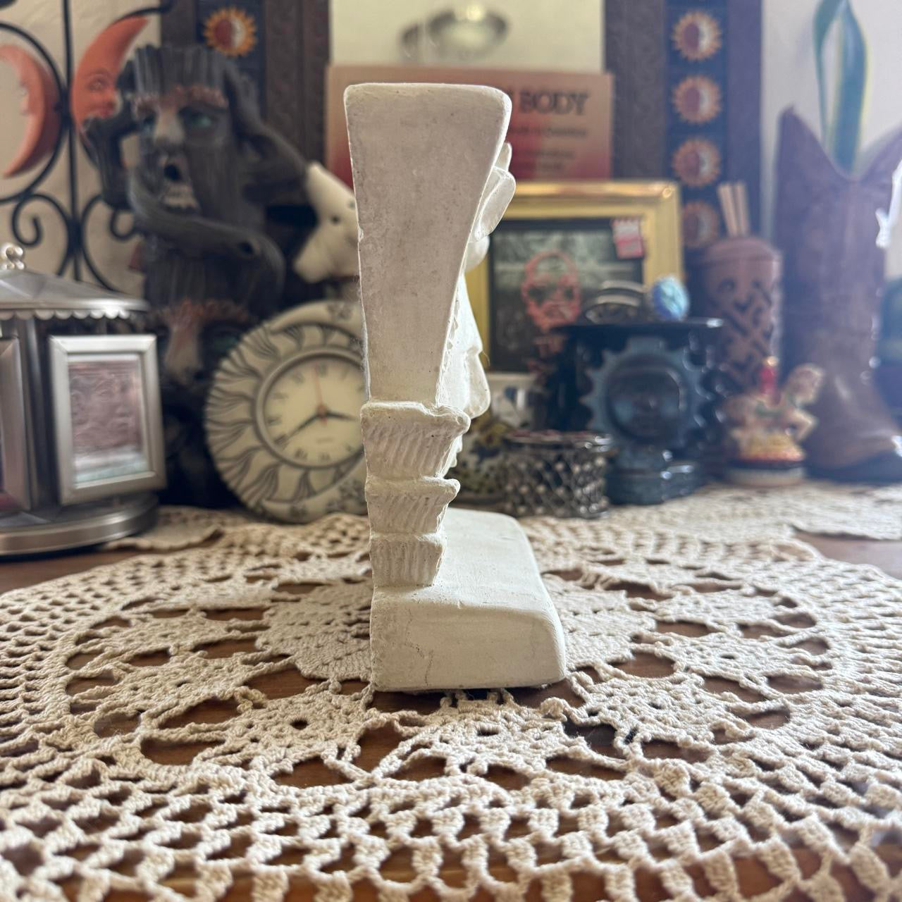 unique handmade vintage whimsical celestial sun bookend collectable