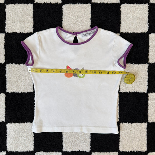 unique vintage whimsy 90s y2k graphic baby tee