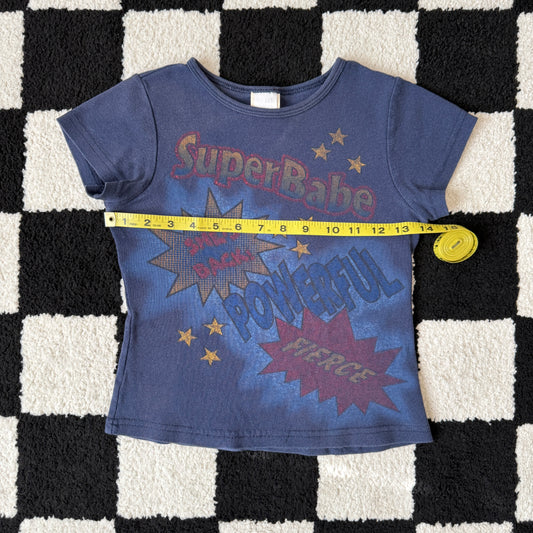 unique vintage whimsical celestial 90s y2k graphic baby tee