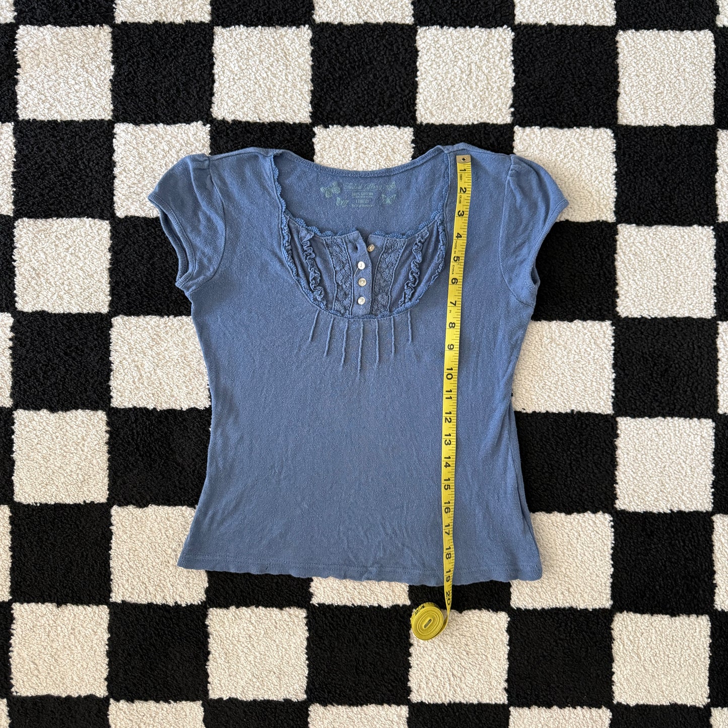 unique vintage whimsical 90s y2k FADED GLORY babydoll top