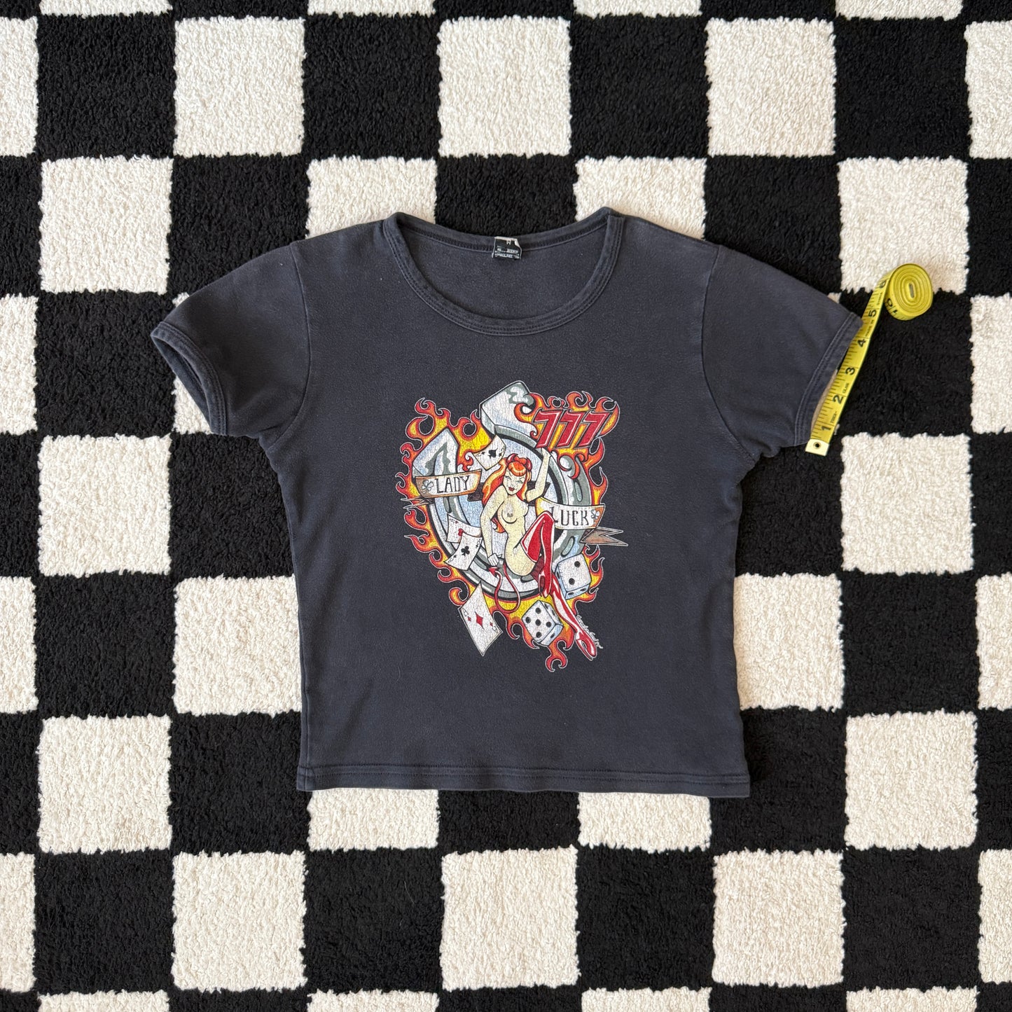 unique vintage whimsy 90s y2k graphic baby tee