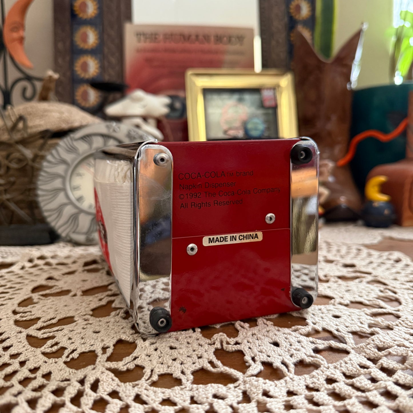 retro vintage coca cola napkin holder