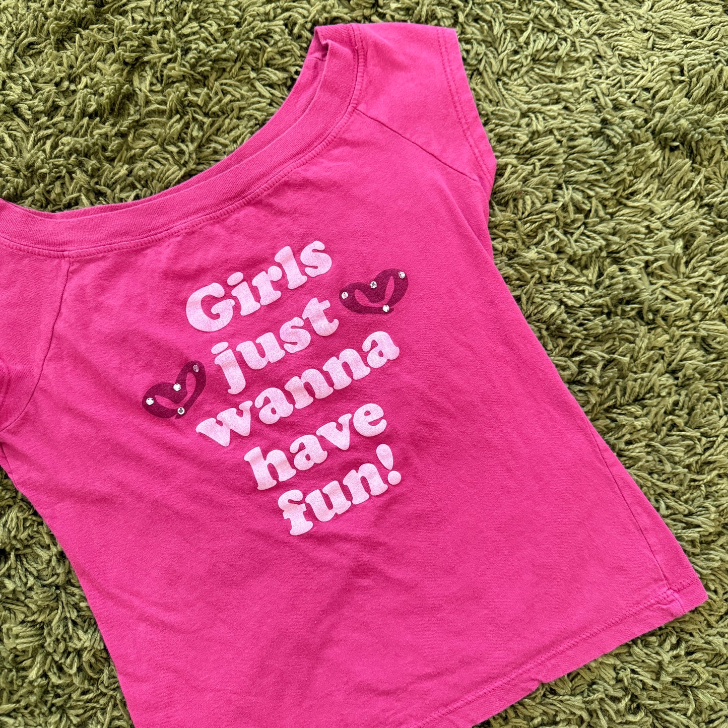 unique vintage whimsical 90s y2k graphic baby tee