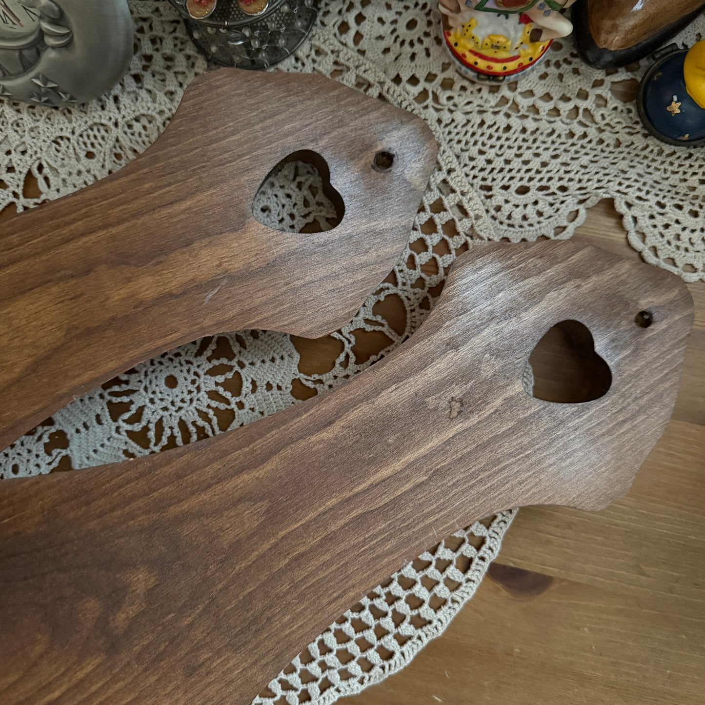 unique vintage whimsical wooden wall sconce candle holders (SET OF 2)