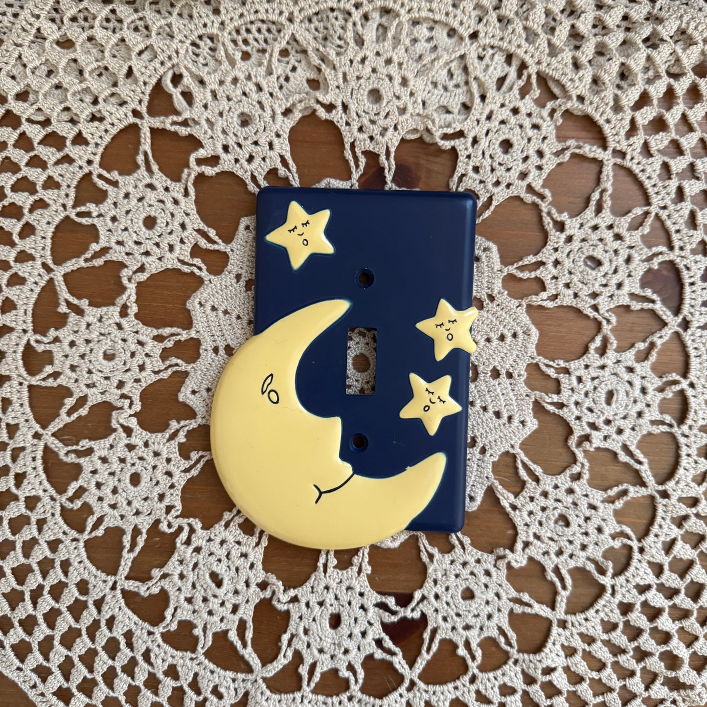 whimsical celestial moon stars light switch cover collectable