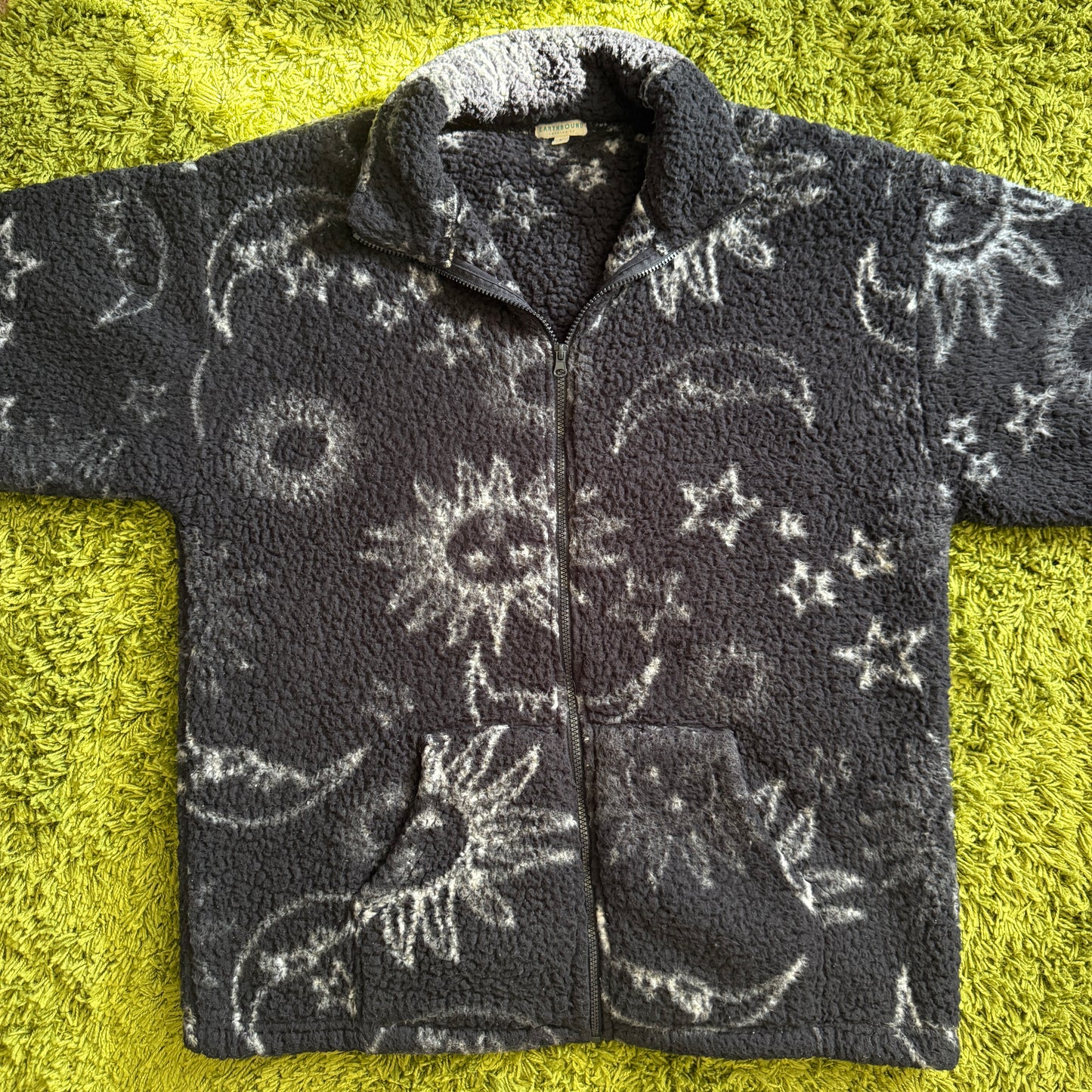 unique vintage whimsy celestial 90s y2k EARTHBOUND cardigan sweater