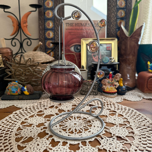unique vintage whimsical candle holder