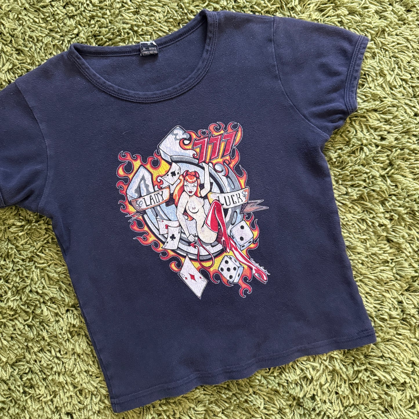 unique vintage whimsy 90s y2k graphic baby tee