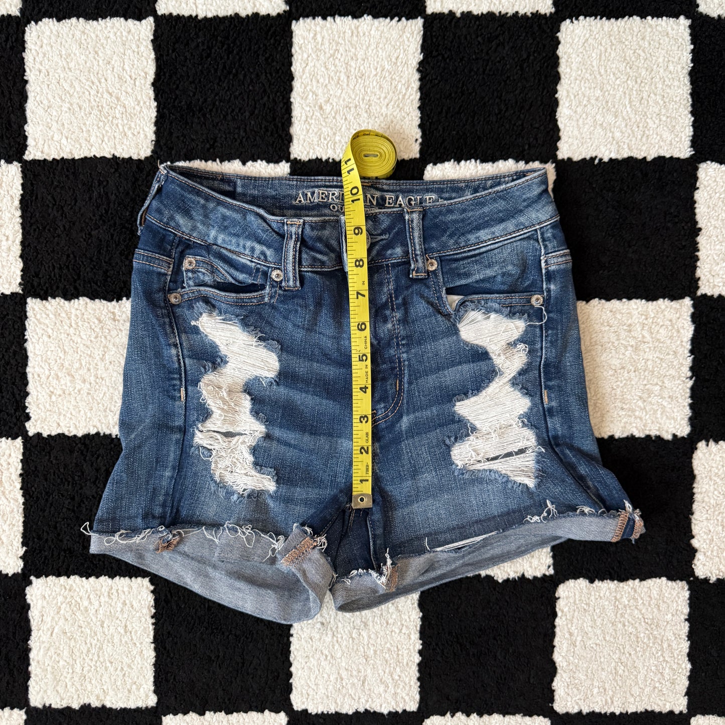 whimsy 90s y2k AMERICAN EAGLE OUTFITTERS denim shorts