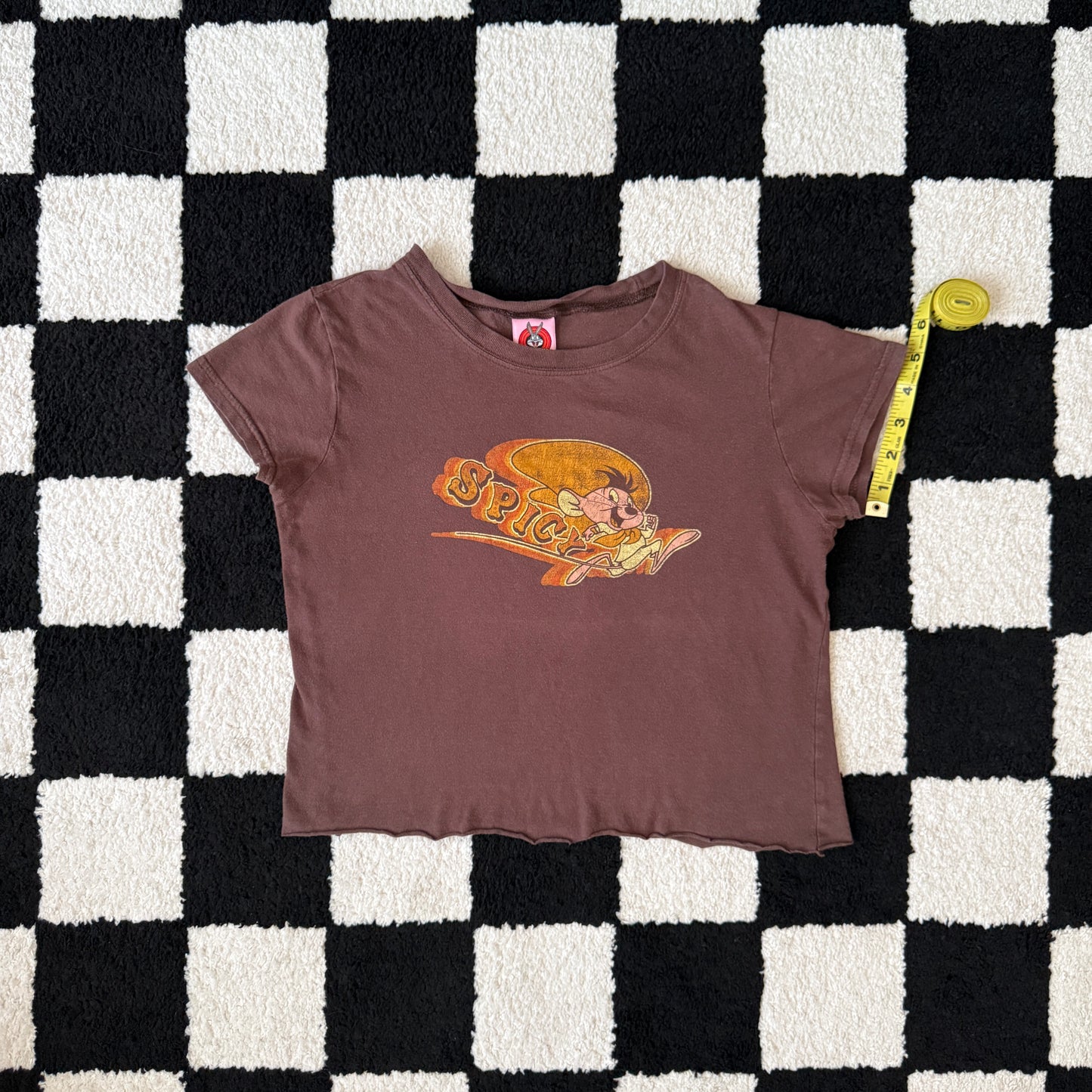 unique vintage whimsy 90s y2k LOONEY TUNES graphic baby tee