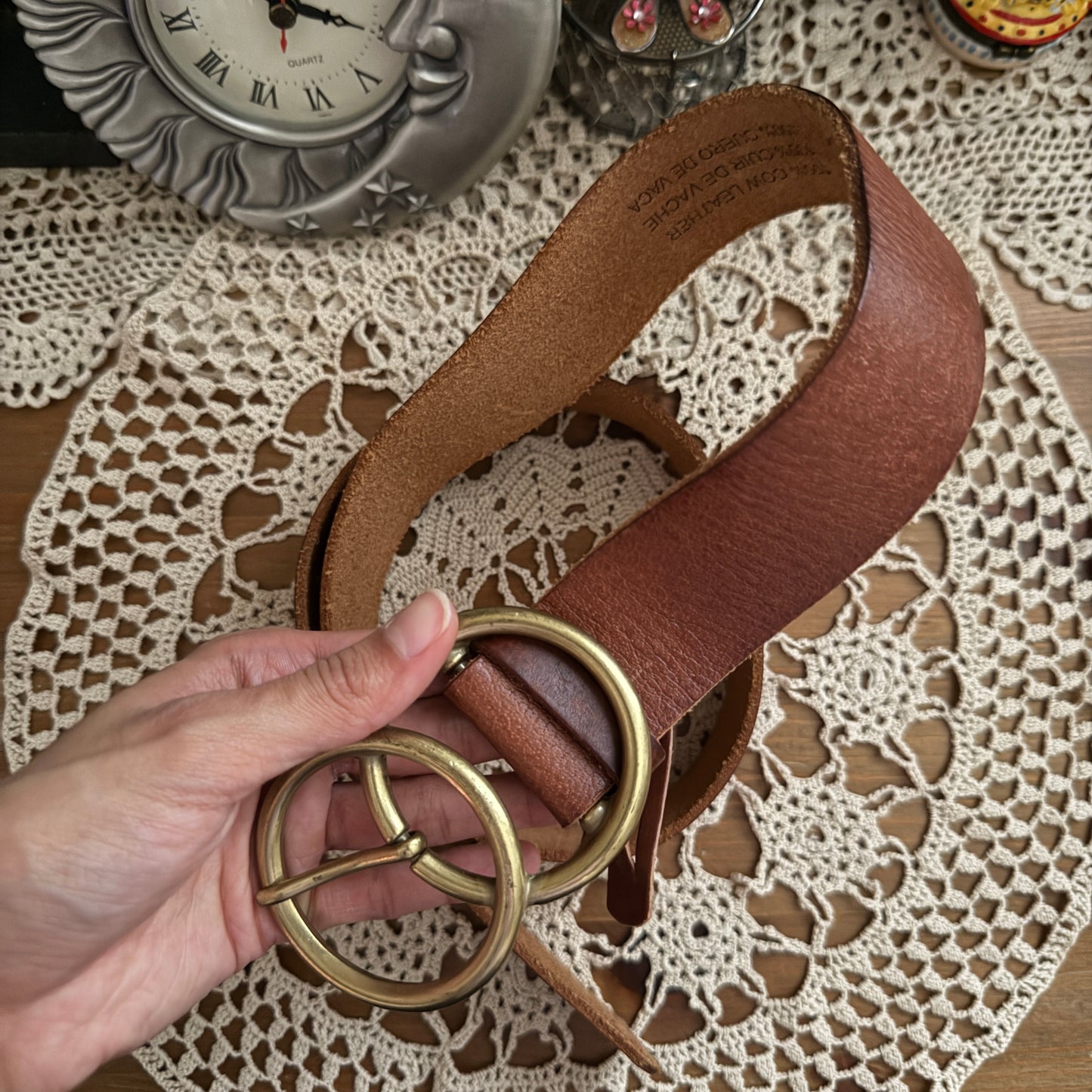 whimsical 90s y2k URBAN OUTFITTERS leather belt