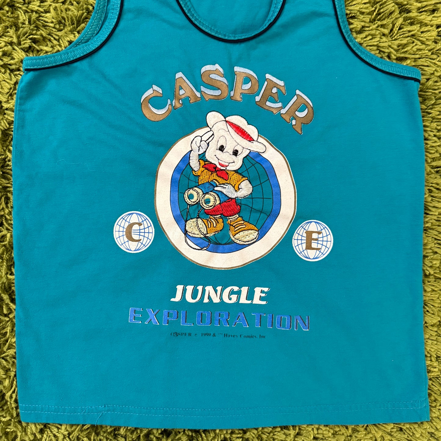 unique vintage whimsy 90s y2k embroidered tank top