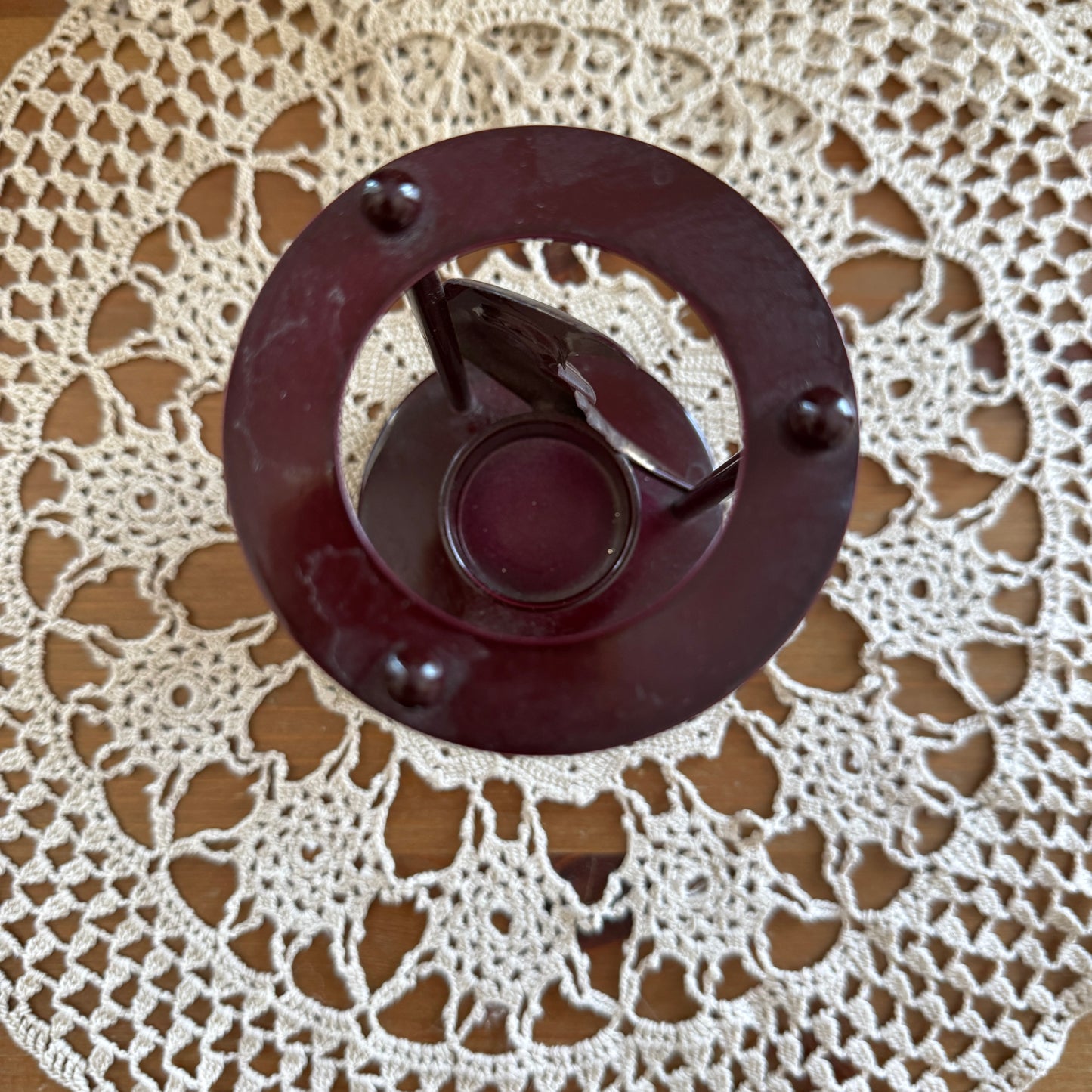 unique vintage whimsical celestial moon candle holder