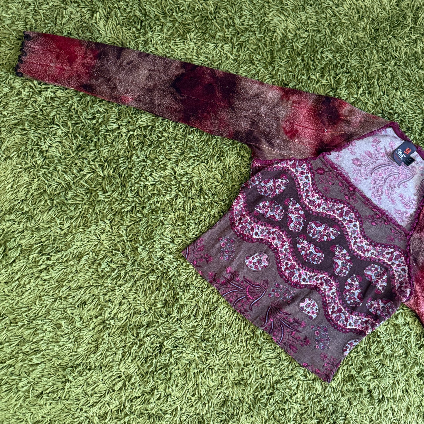 unique vintage whimsy 90s y2k ANAC knit sleeved top