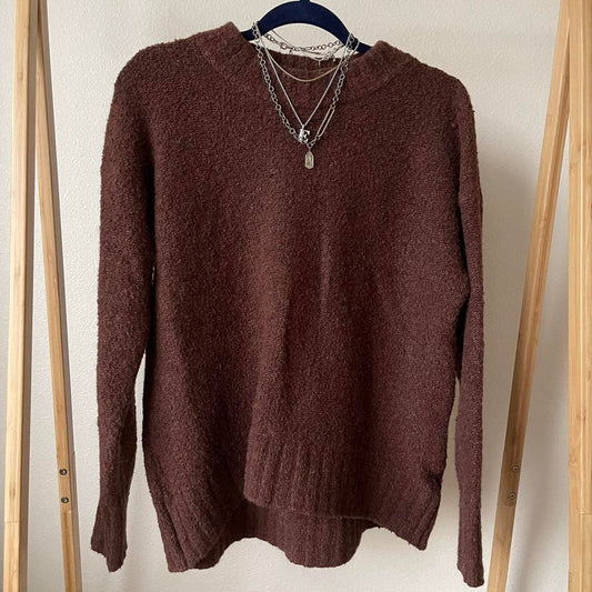 earth tone knit sweater