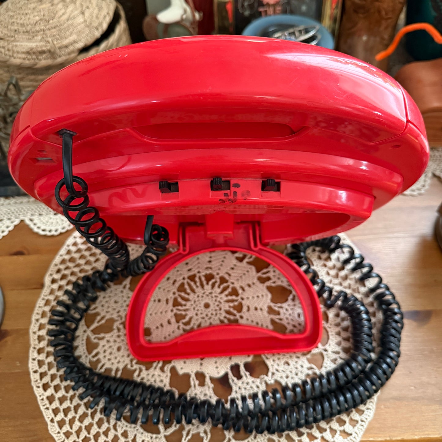 unique vintage whimsical 90s y2k COCA COLA disc phone collectable wall decor