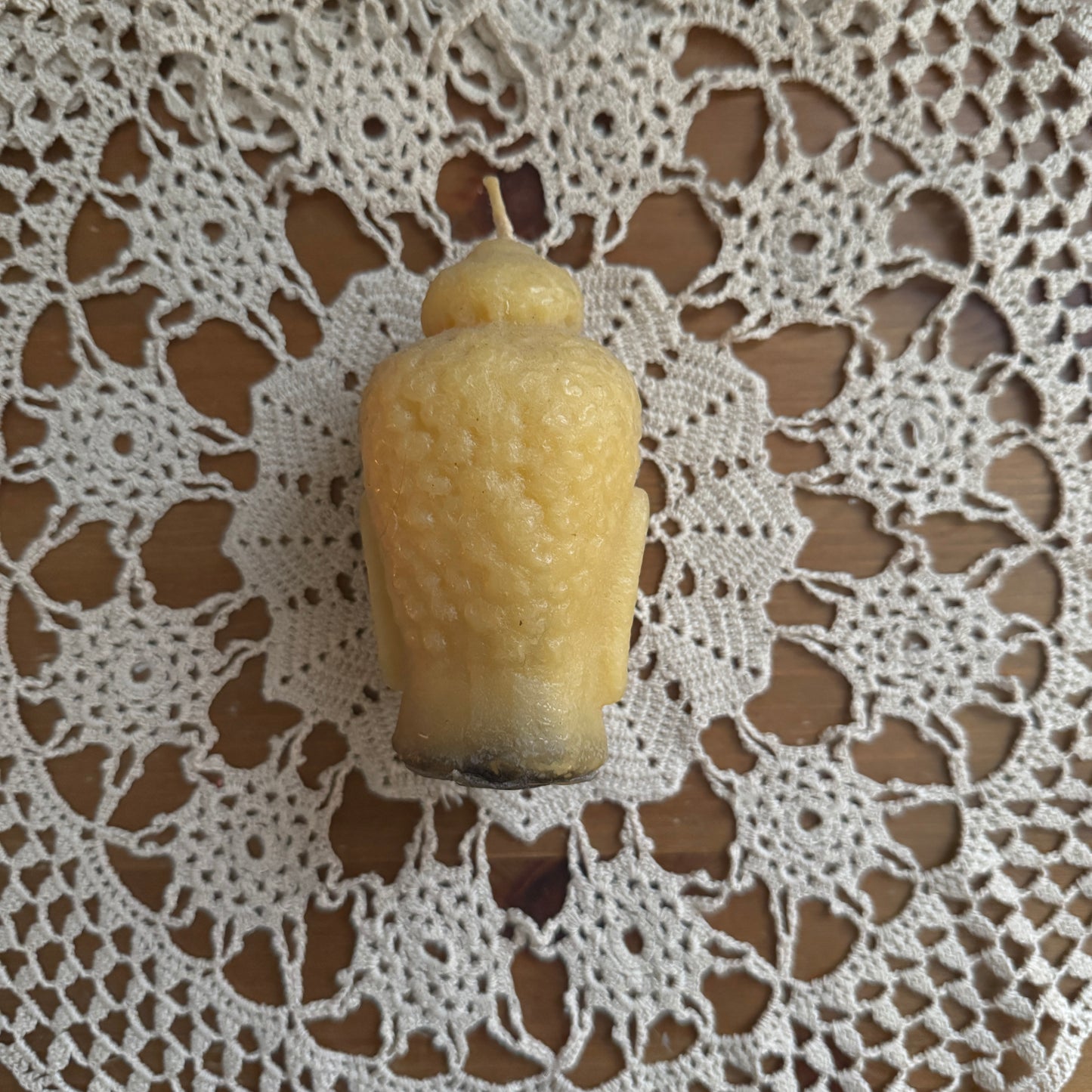 unique vintage whimsical folk art candle