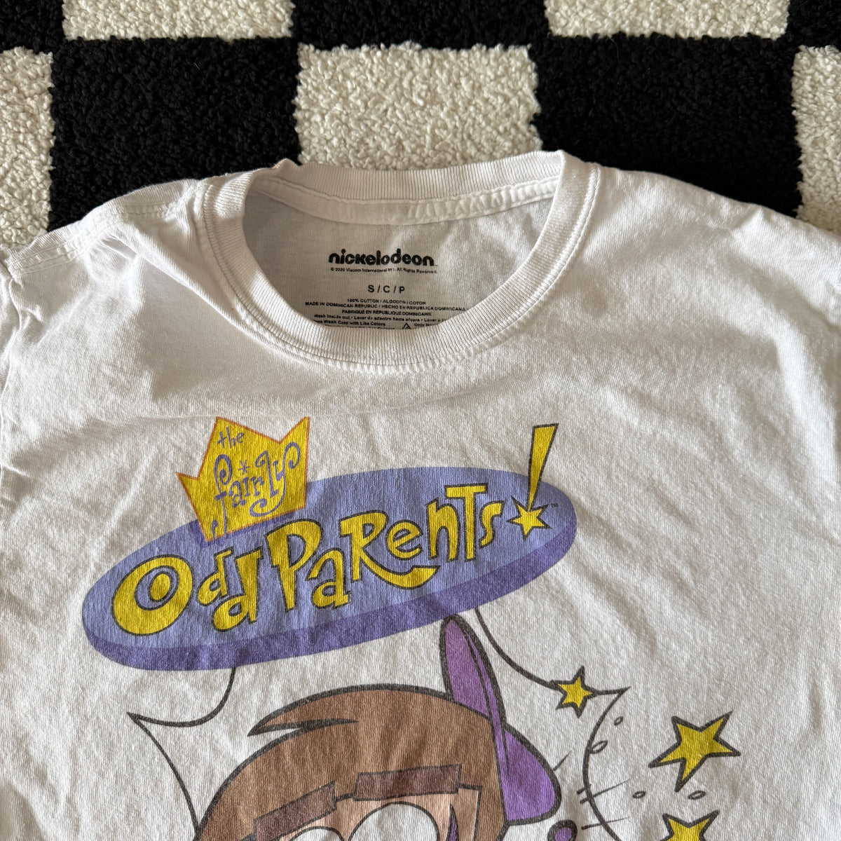 unique vintage whimsical 90s y2k THE FAIRLY ODD PARENTS graphic tee