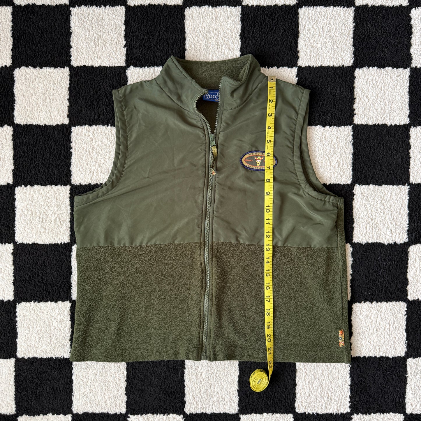 unique vintage whimsical 90s y2k TIGGER embroidered vest