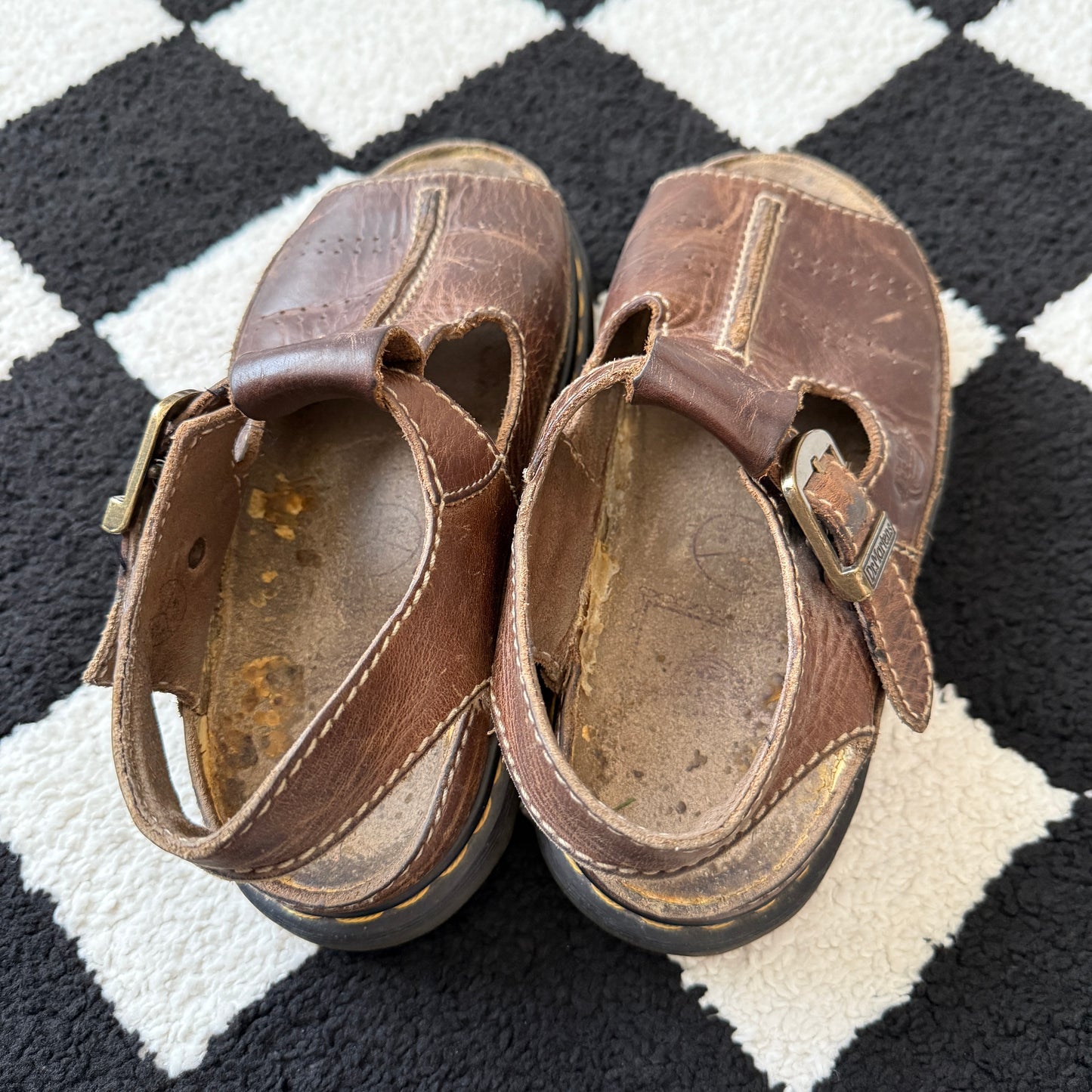 unique vintage whimsical 90s y2k DR. MARTEN chunky sandals