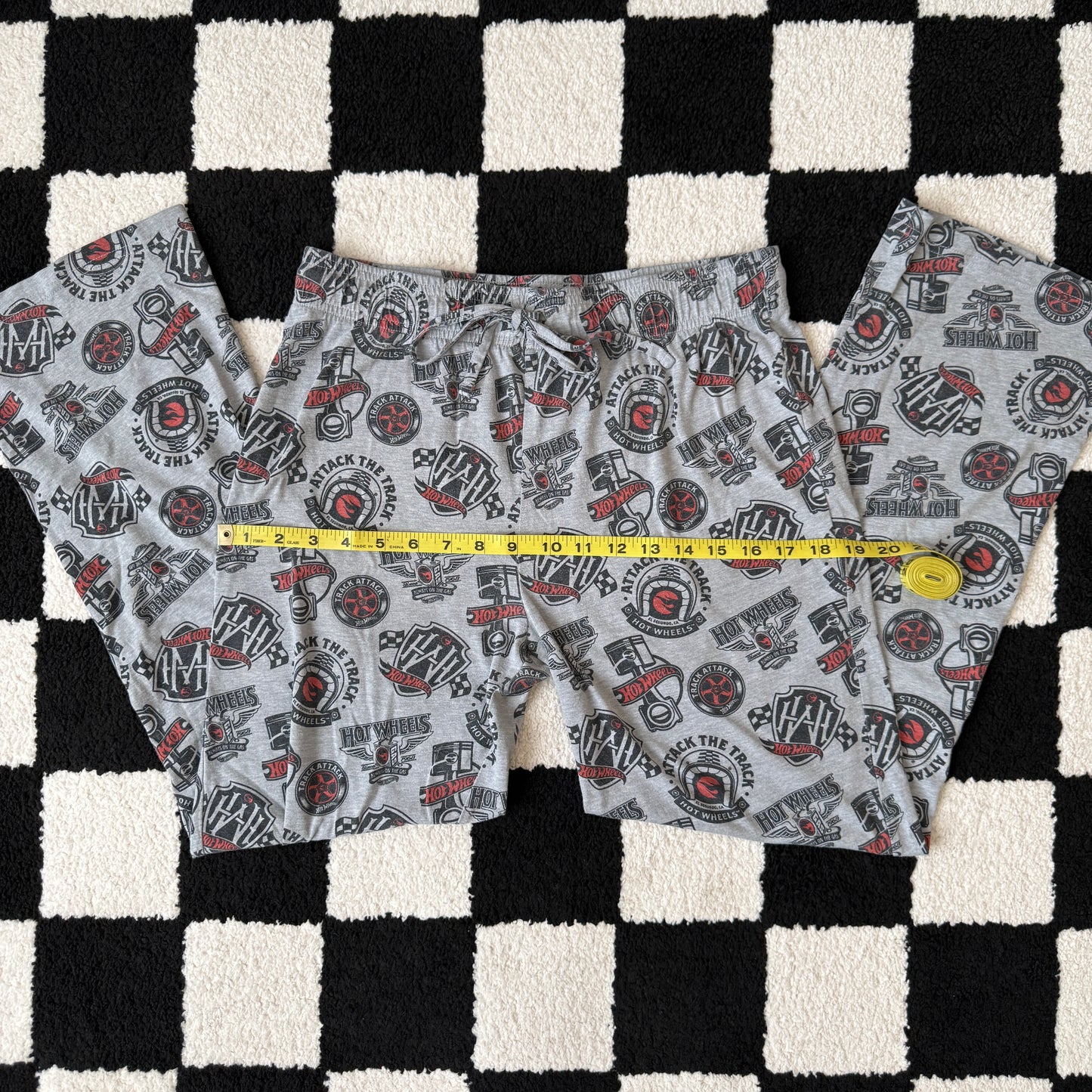 unique vintage whimsical 90s y2k HOT WHEELS lounge pants