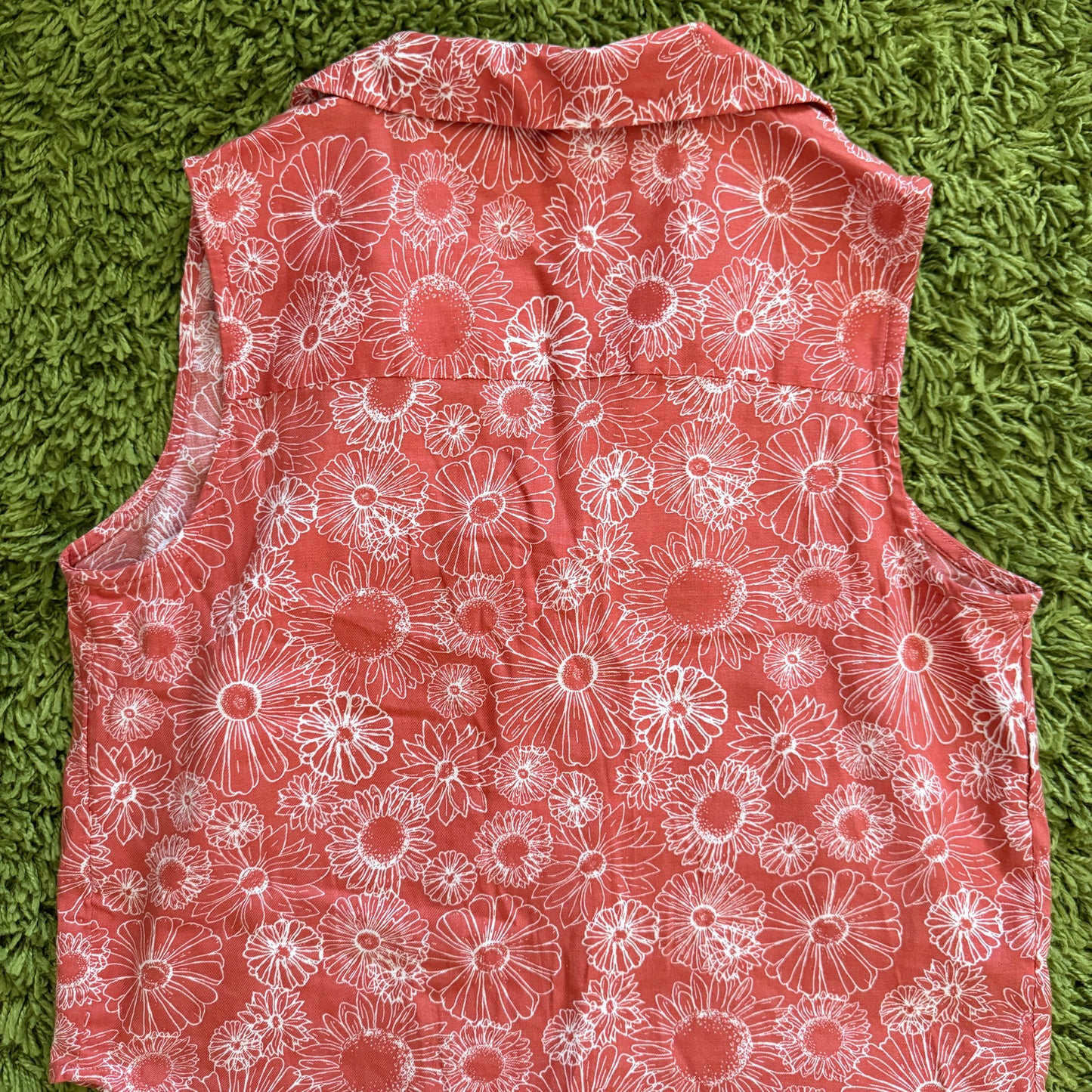 unique vintage whimsical 90s y2k button up top