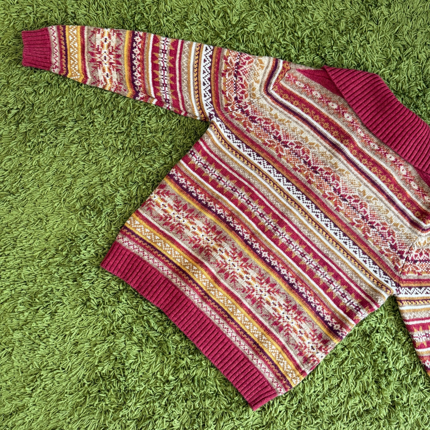 vintage whimsy 90s y2k knit cardigan sweater