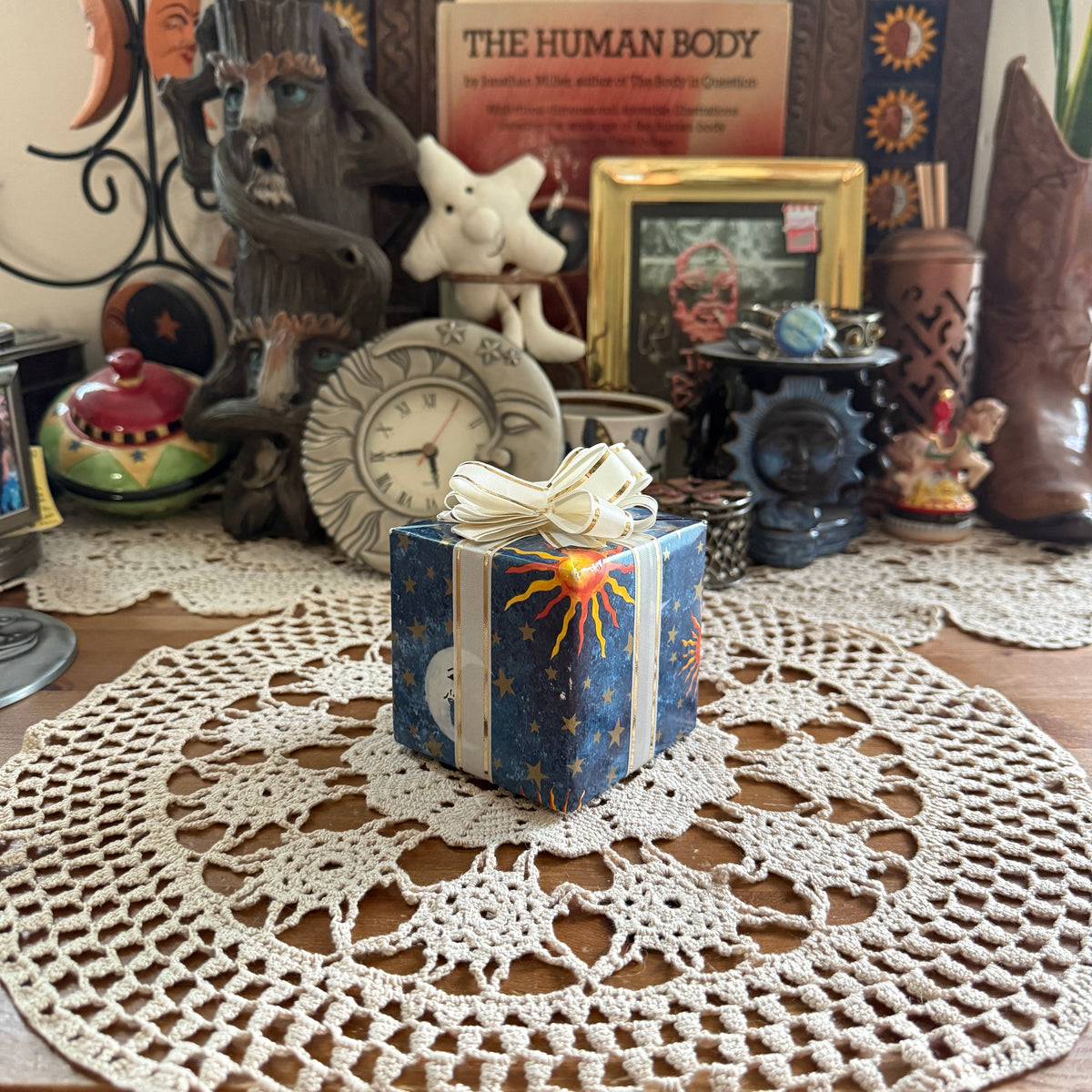 unique vintage whimsical celestial sun moon stars collectable trinket