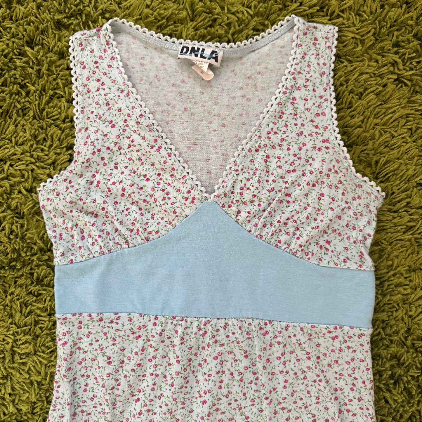 unique vintage whimsical 90s y2k DNLA babydoll top