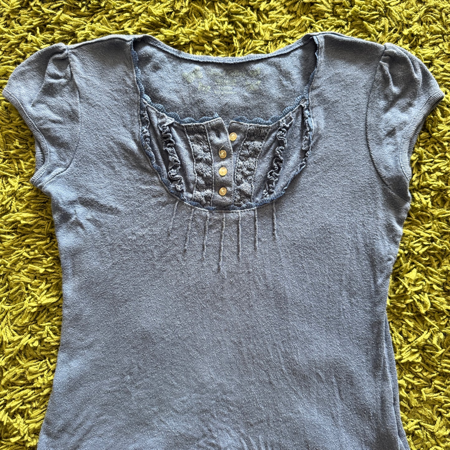 unique vintage whimsical 90s y2k FADED GLORY babydoll top