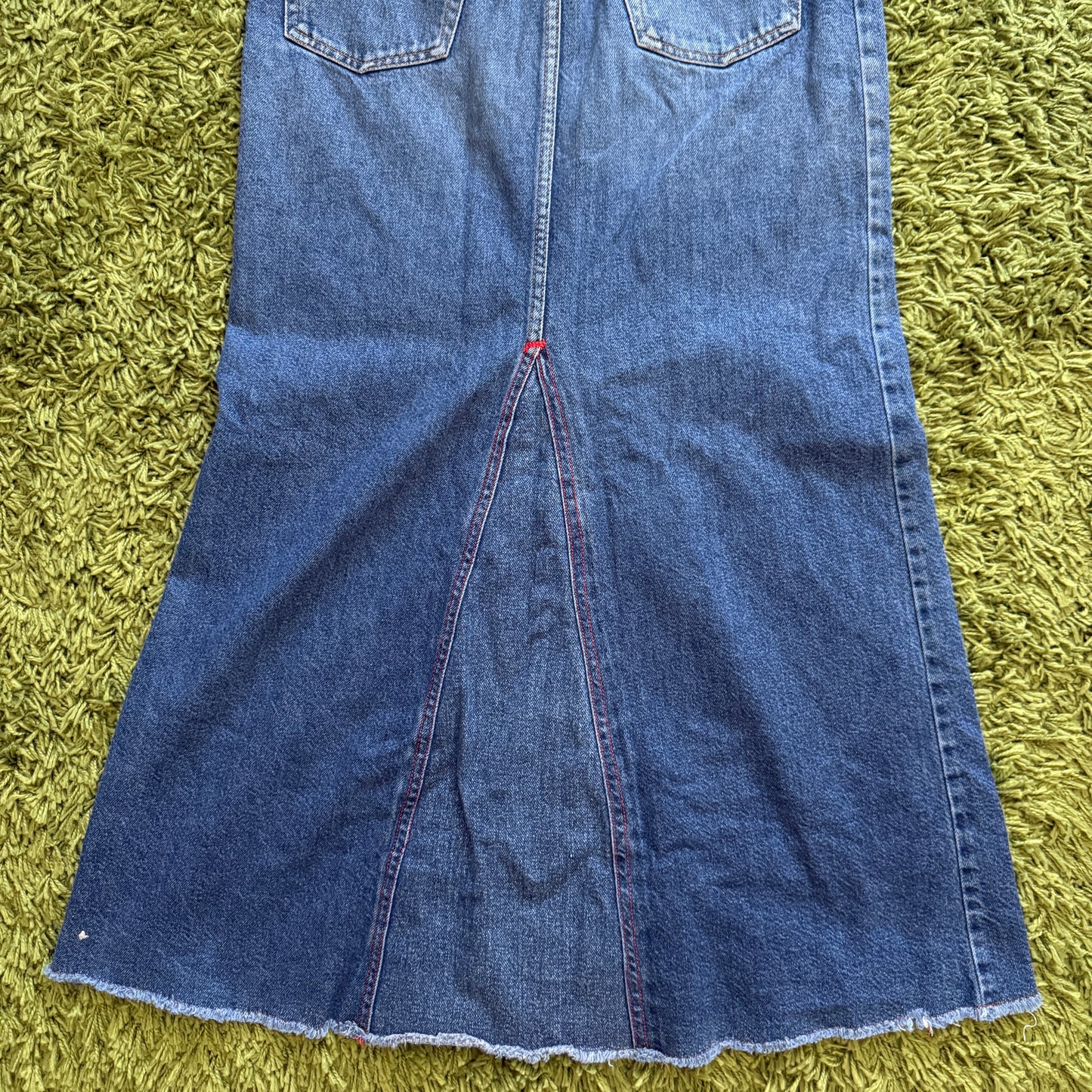 vintage whimsy 90s y2k TOMMY HILFIGER denim maxi skirt