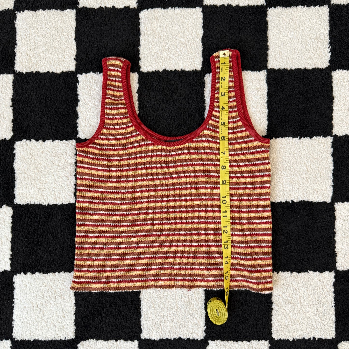 unique vintage whimsy 90s y2k knit tank top
