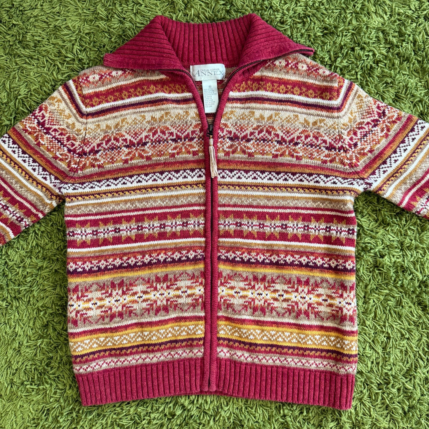 vintage whimsy 90s y2k knit cardigan sweater